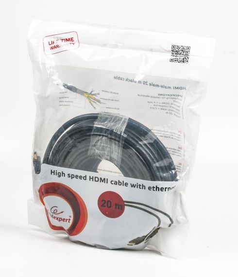 Кабель Cablexpert CC-HDMI4-20M, HDMI V.1.4, вилка/вилка, з позолоченими контактами, 20 м | Зображення 2