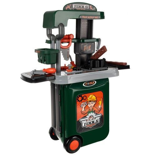 Детская мастерская с инструментами 3-в-1 в чемодане на колёсах | Зображення 2