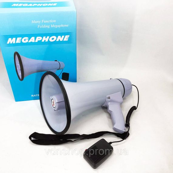 Мегафон для заходів на свіжому повітрі MEGAPHONE, Рупорний гучномовець, Переносний мегафон ZP-38 | Зображення 4