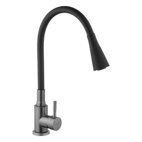 Змішувач для кухні Kroner KRP Edelstahl Klassisch - PVD031BLK (CV035373)