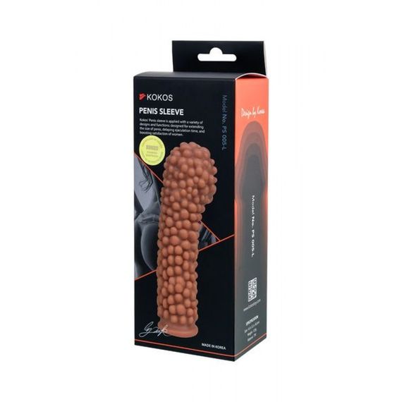 K45214 Насадка на пеніс Kokos 16,5 см. PS005-L sexstyle | Зображення 3