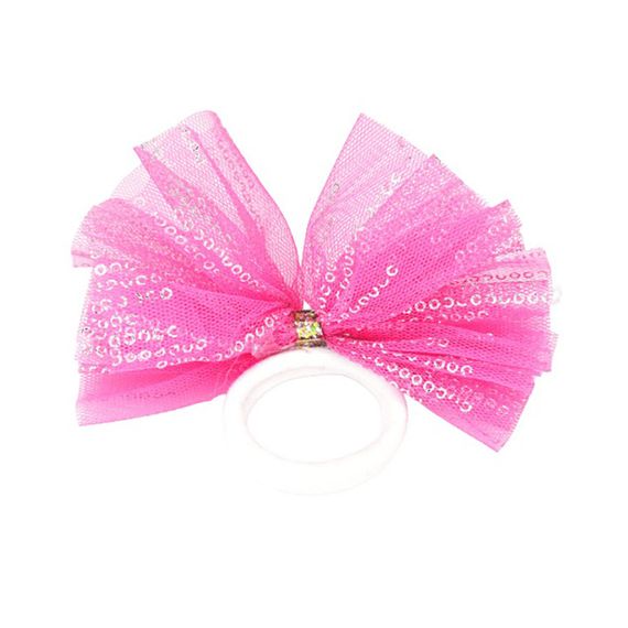 Дитячі резинки для волосся "Бантик фатиновий" 0302-876, 6 шт | Зображення 2