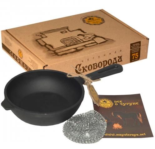 Сковорода чавунна "Наша Майстерня" Ø16см з литою ручкою | Зображення 1