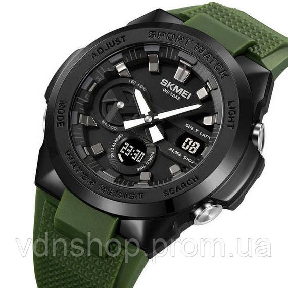 Нові командирські годинники SKMEI, Модні наручні електронні годинники кварцові армійські AH-18 | Зображення 1