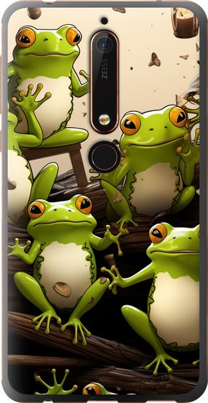 Чехол на Nokia 6 2018 Жабки "5656u-1386-17620"
