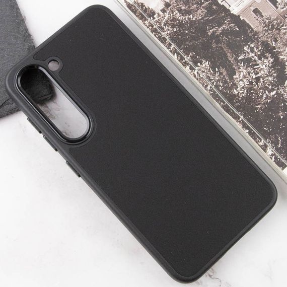 Шкіряний чохол Bonbon Leather Metal Style для Samsung Galaxy S22+ Чорний / Black | Зображення 3