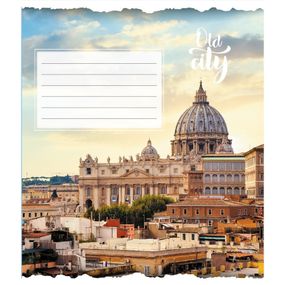 Зошит загальний "Старе місто" 096-630039K-1 в клітинку, 96 аркушів