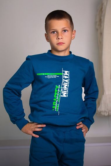 Костюм для хлопчика Носи своє 134 Бірюзовий (p-4107-171456) | Зображення 4