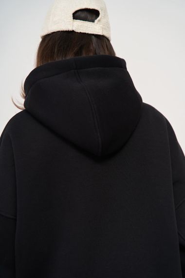Жіноче тепле худий колір чорний розмір Oversize 447648 | Зображення 4