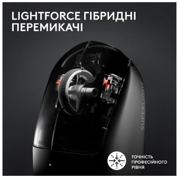 Миша Logitech Pro X Superlight 2 Lightspeed Black (910-006630) | Зображення 2