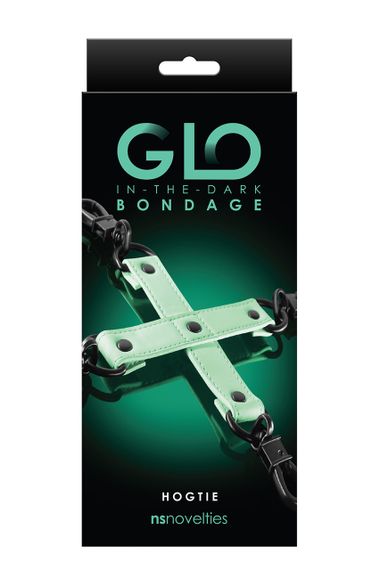 Система фіксації NS Novelties GLO BONDAGE HOG TIE, що світиться Sex Aura | Зображення 1
