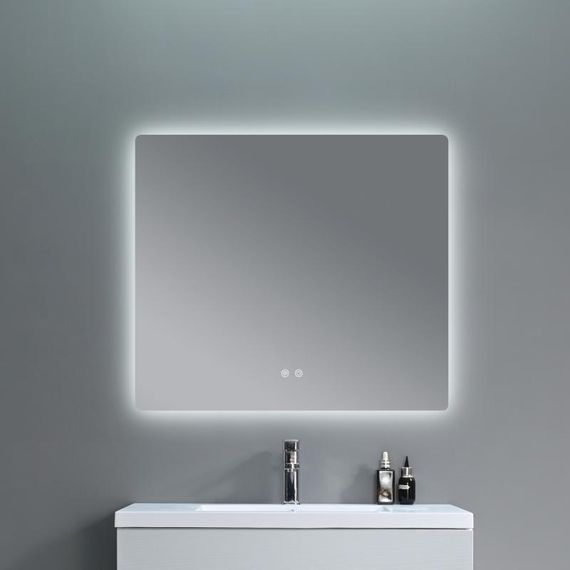 Дзеркало Qtap Taurus (TA2) 800×600 мм з LED-підсвіткою Touch, з антизапотіванням, з димером, темп. кольору (3000-6500K) | Зображення 7