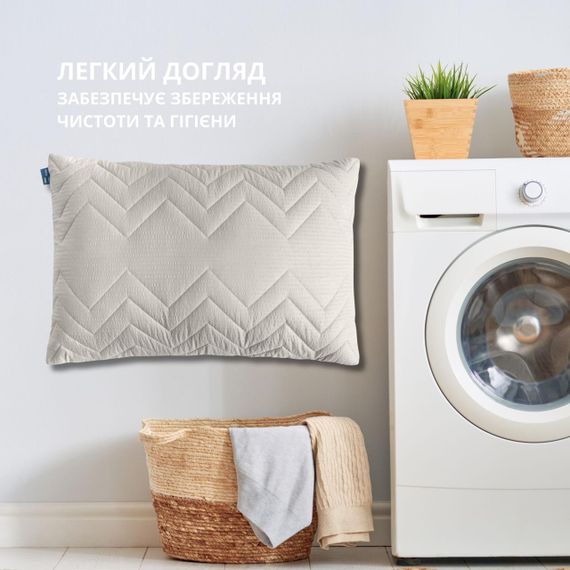 Подушка NORDIC COMFORT+ IDEIA 50х70 см с молнией серая (8-34694*002) | Зображення 3