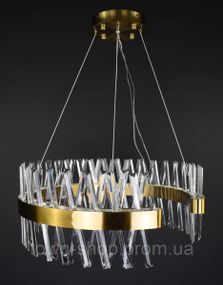 Люстра потолочная LED 7006-600C Латунь 40-170х60х60 см.