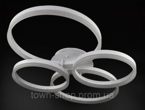 Люстра потолочная LED с пультом A8008/2+2-wh Белый 11х63х83 см.