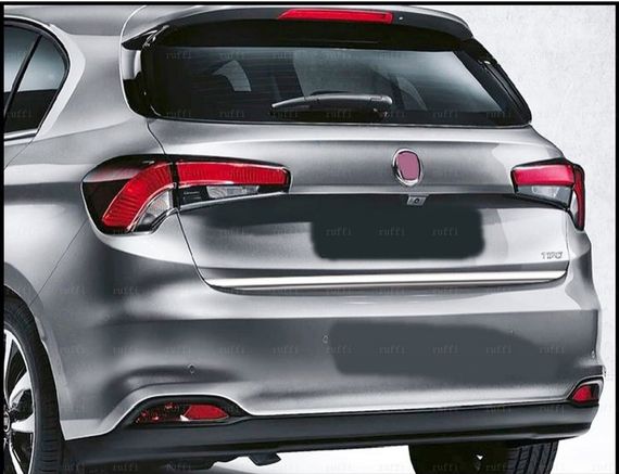 Кромка багажника (нерж) Sedan, Carmos - Турецька сталь для Fiat Tipo 2016-2024 рр | Зображення 1