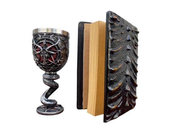 Подарунковий набір Келих 3D Бафомет і Блокнот 3D «Жар Серця Дракона» | Зображення 1