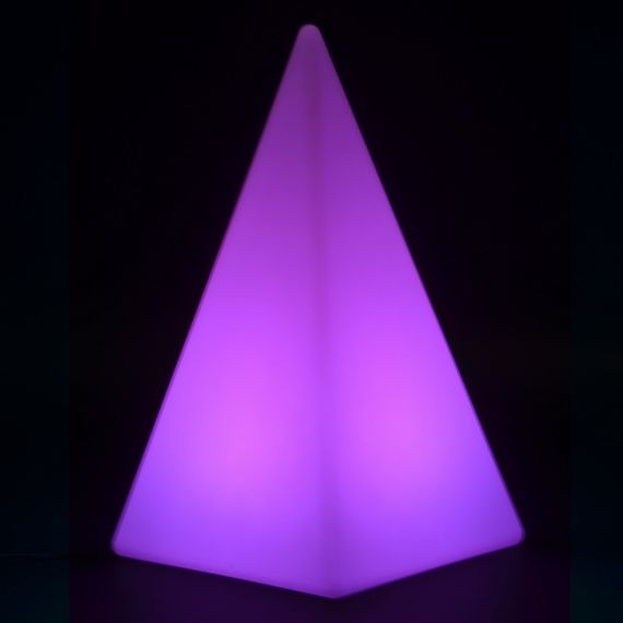 Светильник с аккумулятором LED RGB пластиковый Пирамида | Зображення 4