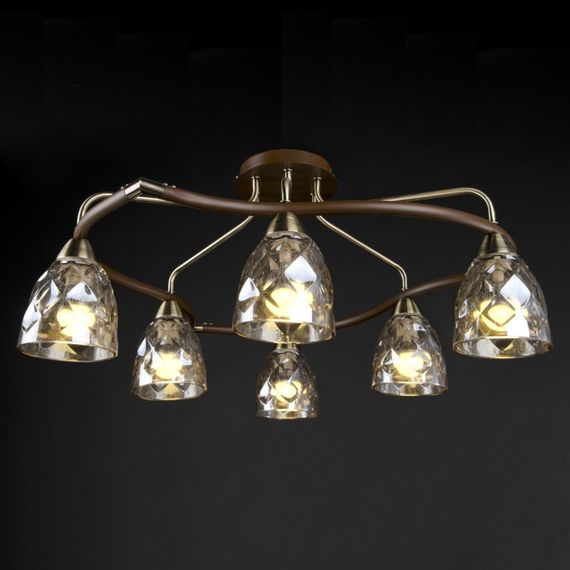 Люстра потолочная E14 40W BR (LK-518C/6)