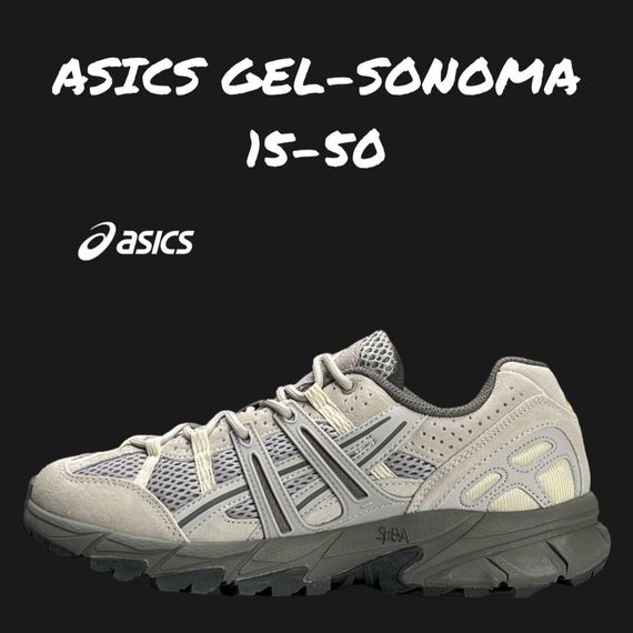 Чоловічі кросівки ASICS Gel-Sonoma 15-50 Light Grey Beige весна / осінь A3475 44 28 | Зображення 1