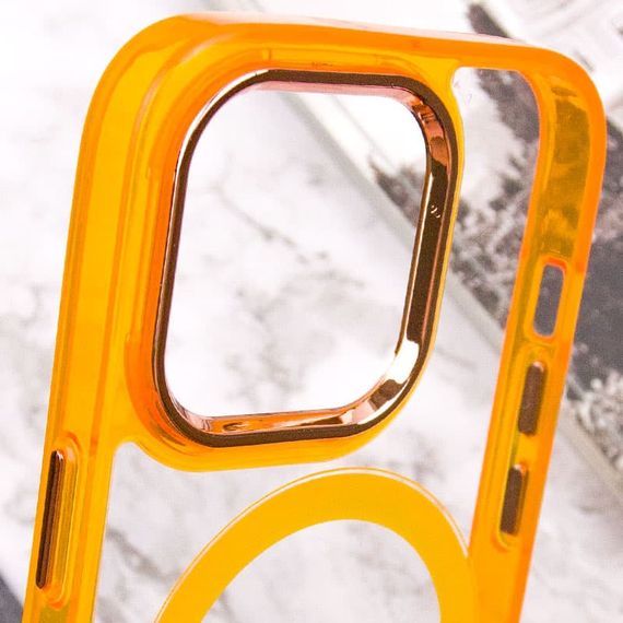 Чохол TPU Iris with MagSafe для Apple iPhone 13 Pro (6.1") Помаранчевий | Зображення 5