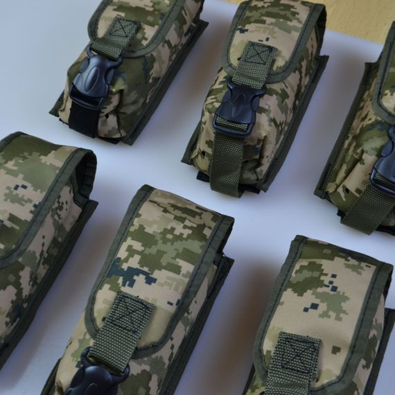 Подсумок на 2 магазина двойной из кордуры пиксель MOLLE тактический | Зображення 5