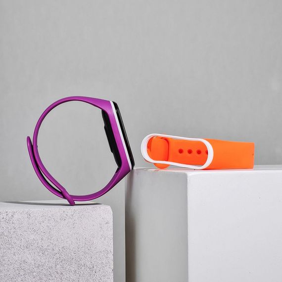 Ремінець Silicone Line Xiaomi Mi Band 6, ремінець для фітнес трекера, браслет для сяомі | Зображення 1