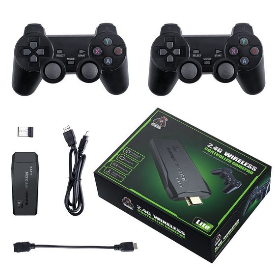 Ігрова приставка XPRO 8M 64 ГБ Mini Геймстик 4K HDMI + 2 бездротових джойстики 25001 чорний (40842-15758_836) | Зображення 2