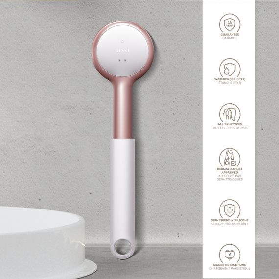 Звукова світлодіодна щітка для всього тіла GESKE Sonic LED Full-Body Brush&Intensive Exfoliator 9в1 starlight | Зображення 2