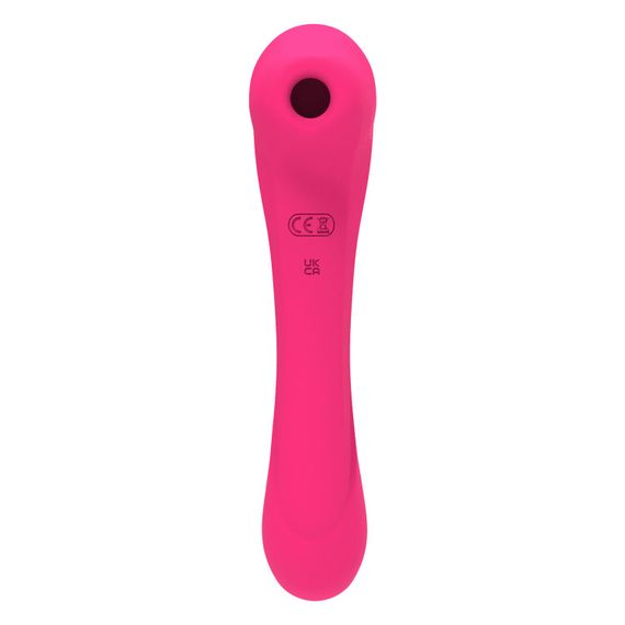 Вібратор та вакуумний кліторальний стимулятор 2-в-1 Alive Quiver Magenta Pink оновлена ​​модель | Зображення 1