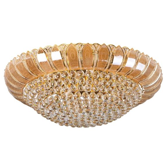 Люстра торт потолочная с подсветкой LED E14 40W G (BCL-387S/18)