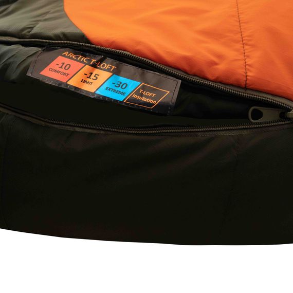 Спальний мішок Tramp Arctic Regular кокон правий orange/grey 200/80-50 UTRS-048R | Зображення 1