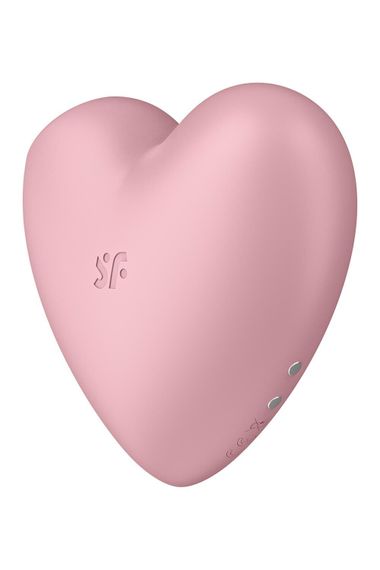 Вакуумний стимулятор-серце з вібрацією Satisfyer Cutie Heart Light Red | Зображення 4