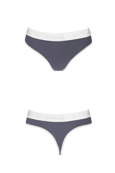 Спортивные трусики-стринги Passion PS007 PANTIES M, dark grey sexstyle | Зображення 1
