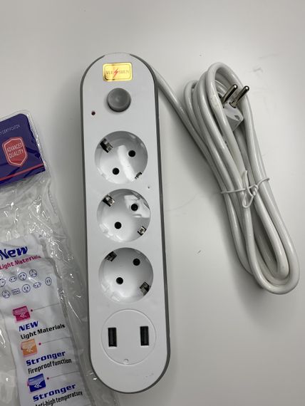 Подовжувач із 2 usb виходом 2 м підошовувач | Зображення 1