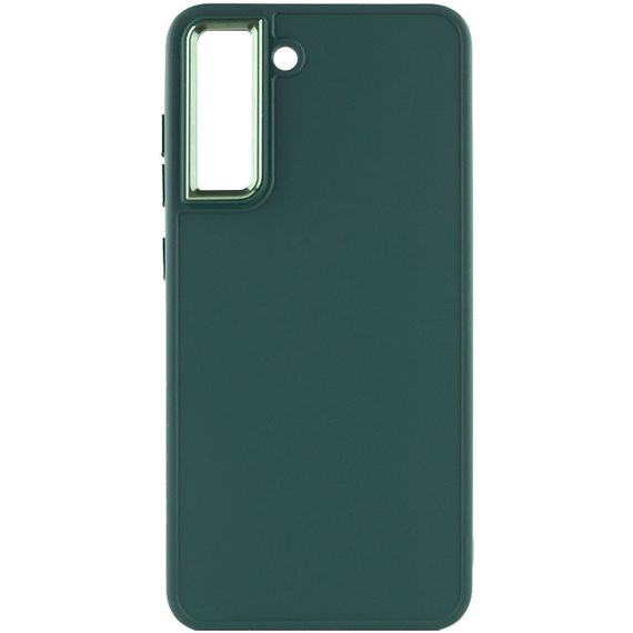 TPU чохол Bonbon Metal Style для Samsung Galaxy S21 FE Силікон, Зелений/Pine green | Зображення 1