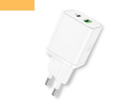 Мережевий зарядний пристрій блок живлення для телефону та планшета XPRO BN7 PD20W+QC3.0 Type-C To Type-C білий (33158-01)