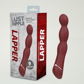 Вибратор классический гибкий Chisa Lust Ripple Lapper, бордовый sexstyle