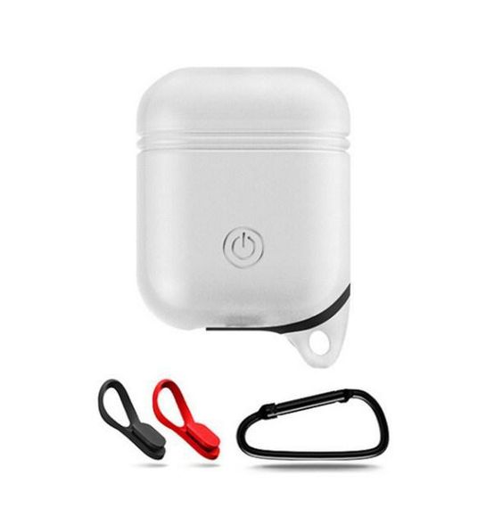 Cиликоновый чехол Primo Sherp для Apple AirPods - White | Зображення 1