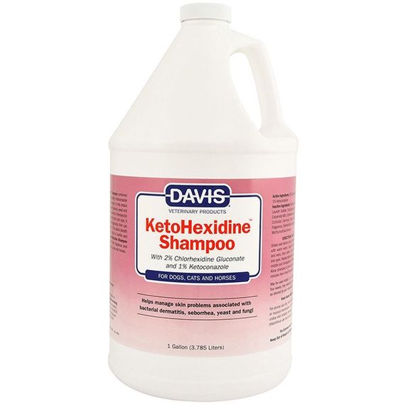 Davis KetoHexidine Shampoo шампунь протигрибковий для собак, котів і коней, 3.79 л