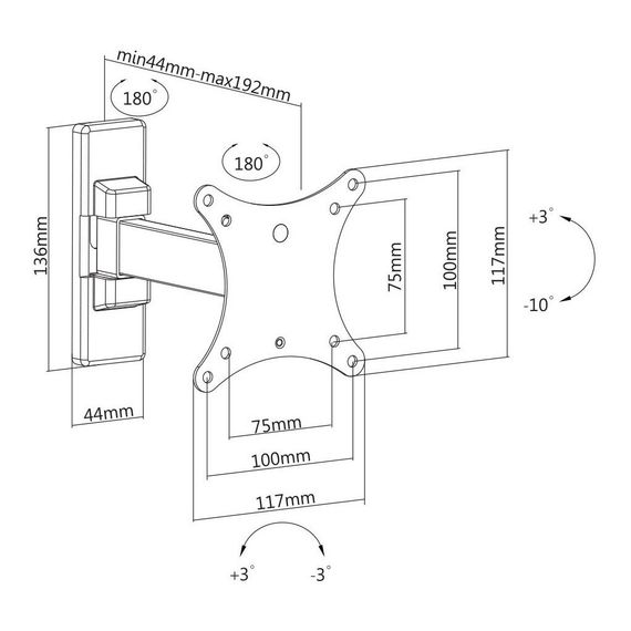 Кронштейн Satelit 13-32PIVOT100 (250518) | Зображення 1