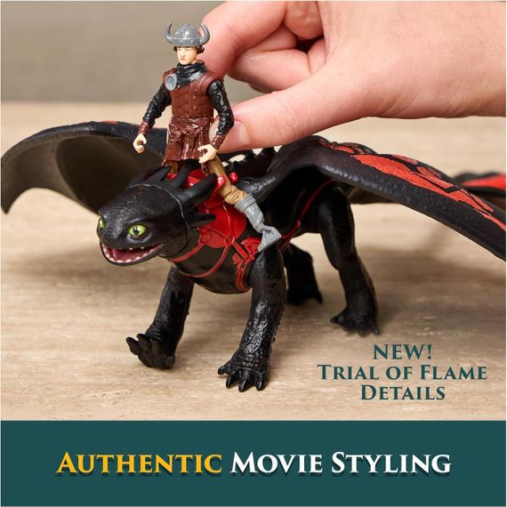 Игровой набор Dreamworks Dragons Как приручить дракона Дракон Беззубик и всадник Иккинг | Зображення 6
