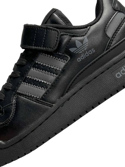 Кросівки Forum 84 Low Black Grey Leather  , В'єтнам B1645 | Зображення 3