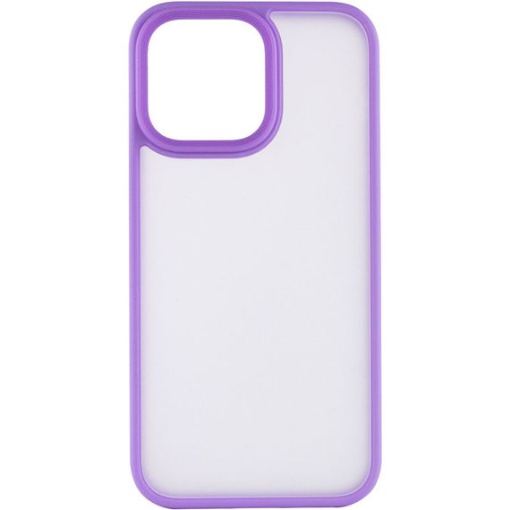 TPU+PC чехол Metal Buttons для Apple iPhone 15 Pro Max (6.7") Сиреневый | Зображення 1