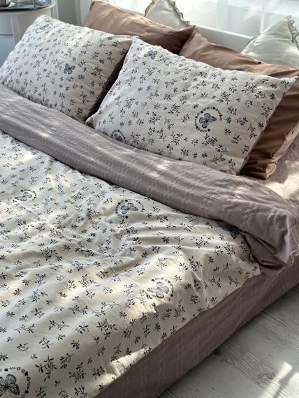 Постельное белье двуспальное Dushka Home Муслин 41034 180х215 см | Зображення 1