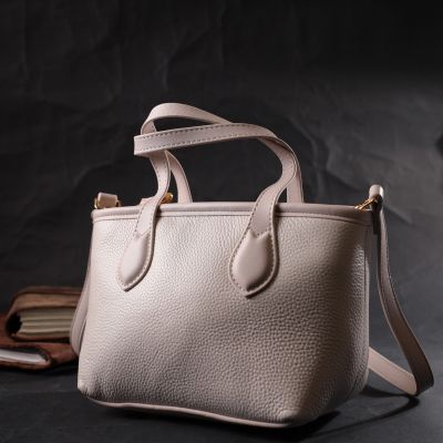 Сумка Vintage Компактна жіноча з натуральної шкіри Біла (22284) | Зображення 2