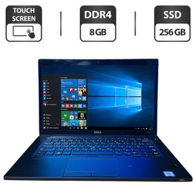 Ноутбук Dell Latitude 7480 / 14" (1920x1080) IPS Touch / Intel Core i7-6600U (2 (4) ядра по 2.6 - 3.4 GHz) / 8 GB DDR4 / 256 GB SSD / Intel HD Graphics 520 / WebCam б/у