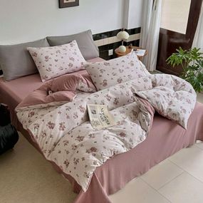 Постільна білизна полуторна із жатого мусліну Colorful Home Print 1 21771 150х210 см