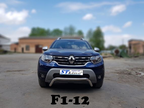 Кенгурятник WT007 (нерж.) для Renault Duster 2018-2024 гг | Зображення 2