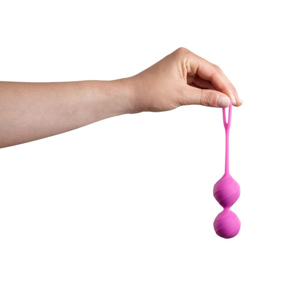 Вагінальні кульки рельєфні Honeybuns Pretty Violet Miss V, рожеві | Зображення 2